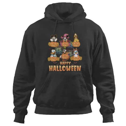 Vintage Mickey and Friends Halloween Hoodies, Disney Pumpkin Hoodies
