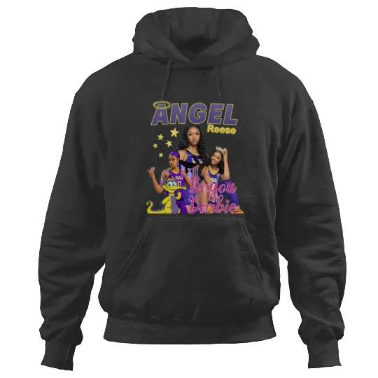 Angel Reese Hoodies, 90s Style Bayou Barbie Graphic Hoodies, Angel Reese Merch