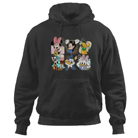 Retro 90s Cute Disney Mickey and Friends Hoodies