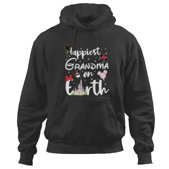 Happiest Grandma On Earth Hoodies,Disney Grandma Hoodies,Mother's Day Hoodies,Disney Family Hoodies