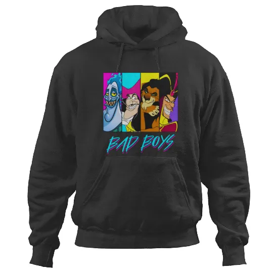 Retro Disney Villains Bad Boy Hoodies Hades Captain Hook Scar Jafar Hoodies