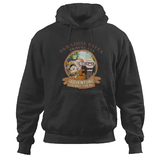 Disney Up Paradise Falls Est 2009 Travel Co. Hoodies, Adventure is out there Disney Up Hoodies