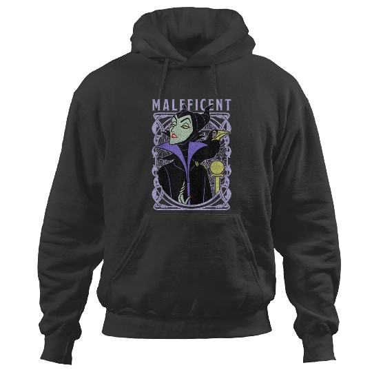Disney Sleeping Beauty Maleficent Old School Pos Hoodies