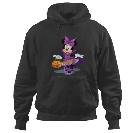 Disney Halloween Minnie Mouse Raglan Baseball Te Hoodies