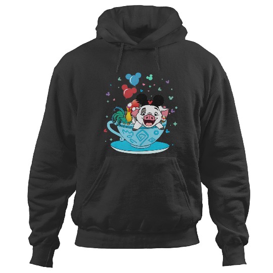 Moana Hoodies Pua and Hei Hei, Disney Teacup Hoodies, Disney Matching Hoodies