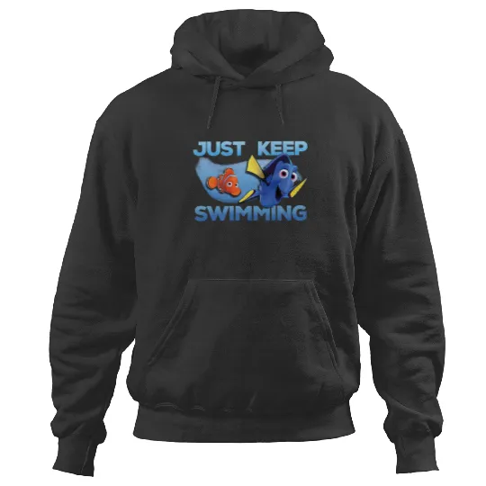 Disney Finding Nemo Just Keep Swimming Funny Nemo And Dory Hoodies, Cartoon Hoodies, Cute Hoodies, Gift For Family