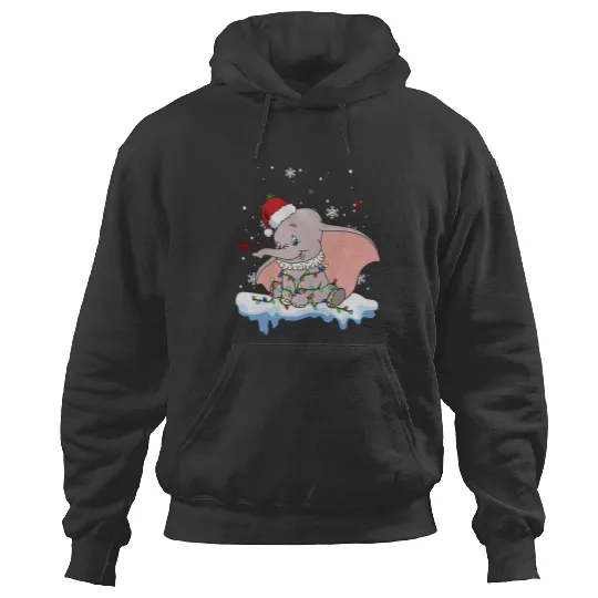 Discover Disney Dumbo Christmas Lights Santa Costume Hoodies