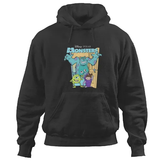 Retro Disney Pixar Monsters Inc. Mike Sully Boo Group Poster Hoodies, Family Matching