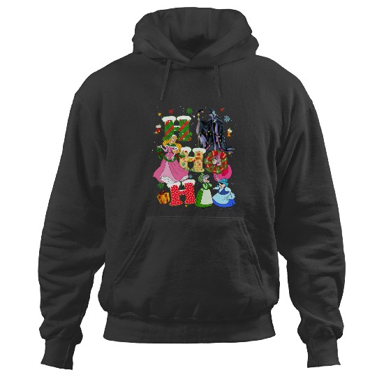 Disney Sleeping Beauty Christmas Vintage Hoodies, Princess Aurora HoHoHo Christmas Hoodies
