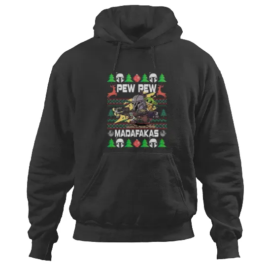 Pew Pew Madafakas Hoodies, Star Wars Christmas Hoodies, Disney Ugly Matching Hoodies