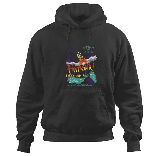 Retro Fantasmic Maleficent Dragon And Sorcerer Mickey Hoodies, Fantasia Disney Hoodies