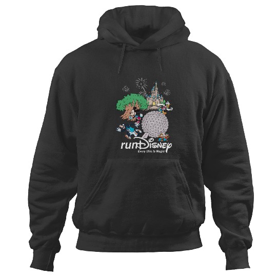 Discover runDisney Every Mile Is Magic Hoodies, Mickey and Friends Run Disney Hoodies, Disney Marathon Hoodies