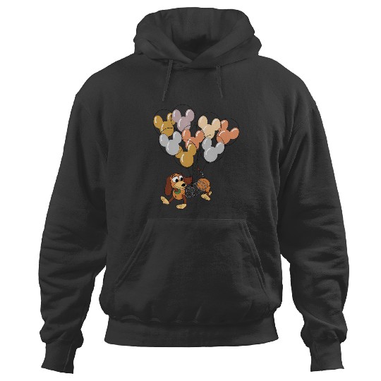 Disney Slinky Dog With Mickey Balloon Hoodies, Toy Story Slinky Dog Hoodies,  Disneyland Holiday Vacation Trip Family Hoodies