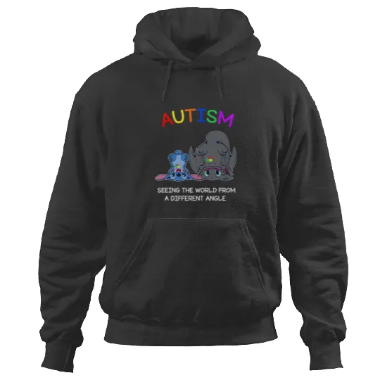 Autism Awareness Hoodies | Stitch and Toothless Autism Hoodies | Disney Autism Hoodies