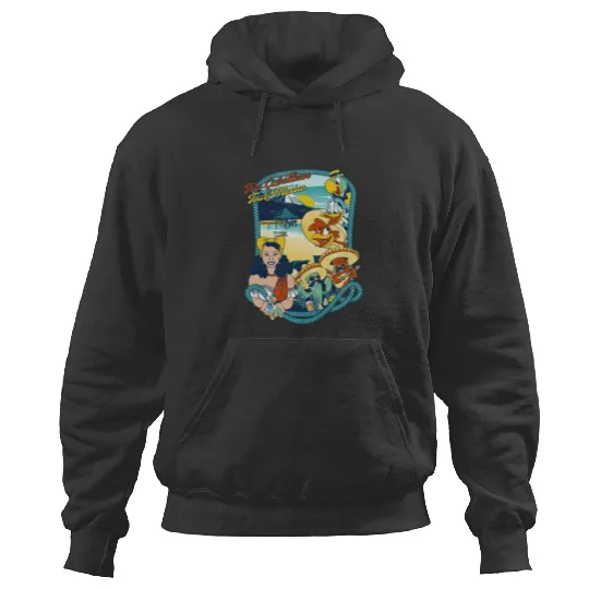 Latin American Disney Cartoon Three Caballeros Hoodies, Tres Caballeros Tours of Mexico Hoodies