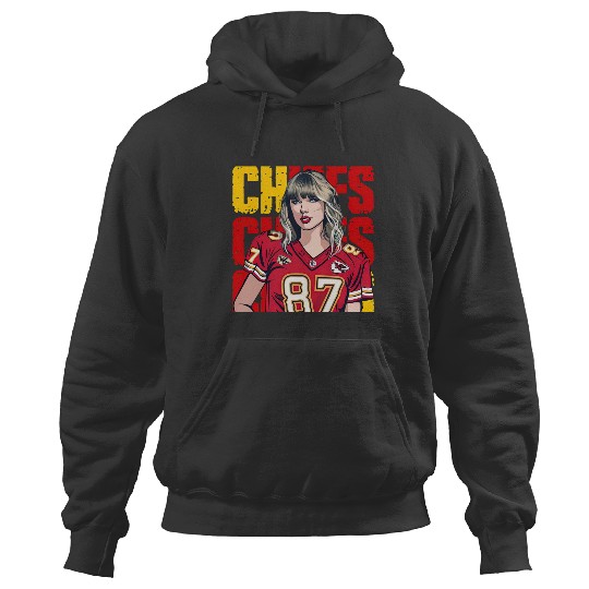 Discover Taylor Hearts Kelce in Chiefs Hoodies, Traylor Swelce Taylor Version Fan Hoodies