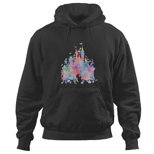 Watercolor Castle Hoodies, Princess Castle Hoodies, Magic Kingdom Disney World 50th Anniversary
