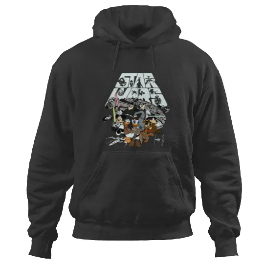 Vintage Disney Star Wars Hoodies, Mickey And Friends Hoodies, Star Wars A New Hope Faded