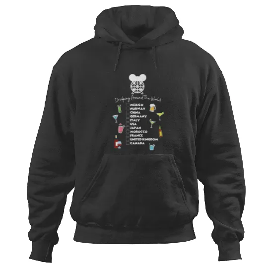 Drinking Around the World Hoodies, Disney Drinking Team, Beer Hoodies