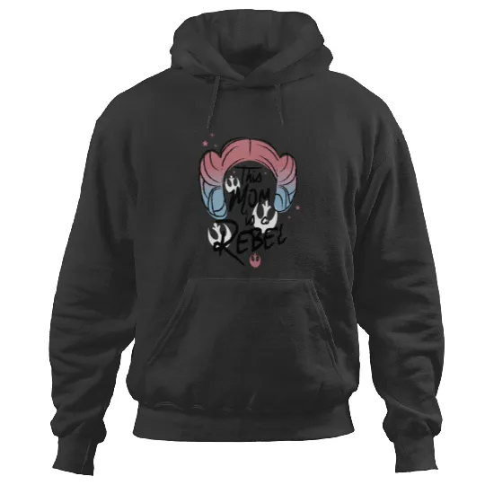 Retro Star Wars Princess Leia Hoodies, This Mom Is A Rebel Hoodies, Disney Mother's Day