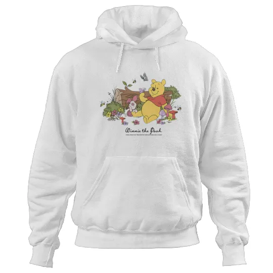 Disney Winnie The Pooh Piglet And Pooh Floral Butterfly Hoodies