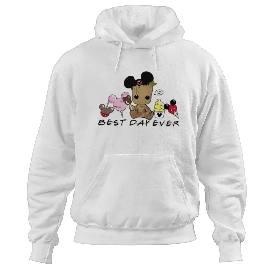 Groot Best day ever Hoodies, Disney snacks Hoodies, Cute Baby Groot Disney trip Hoodies, Disney world