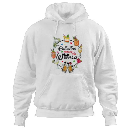 Snacking Around The World, Drinking Around The World, World Traveler Hoodies, Disney Family Hoodies