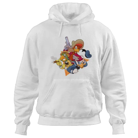 The Three Caballeros Hoodies, Disney Amigo Hoodies, 3 Amigos Hoodies, Donald Duck Hoodies