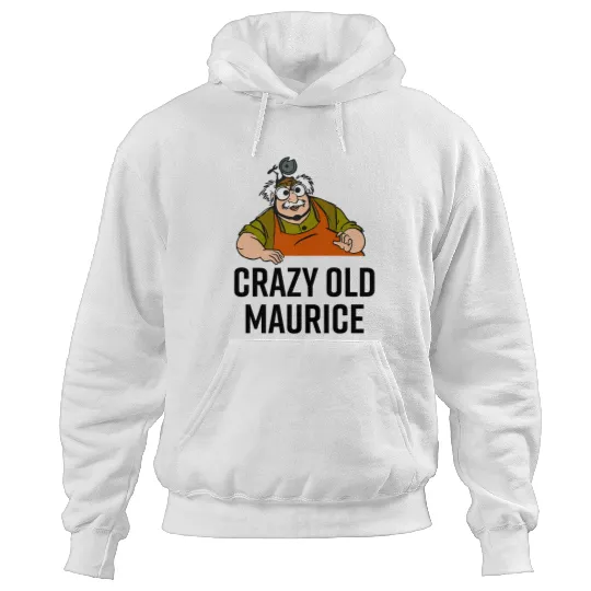 Beauty And The Beast Crazy Old Maurice Dad Hoodies, Funny Disney Dad Hoodies