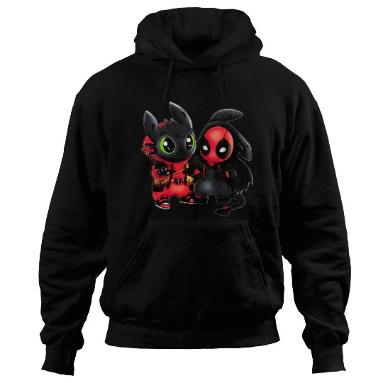 Disney Toothless and Deadpool Costume Friends Hoodies