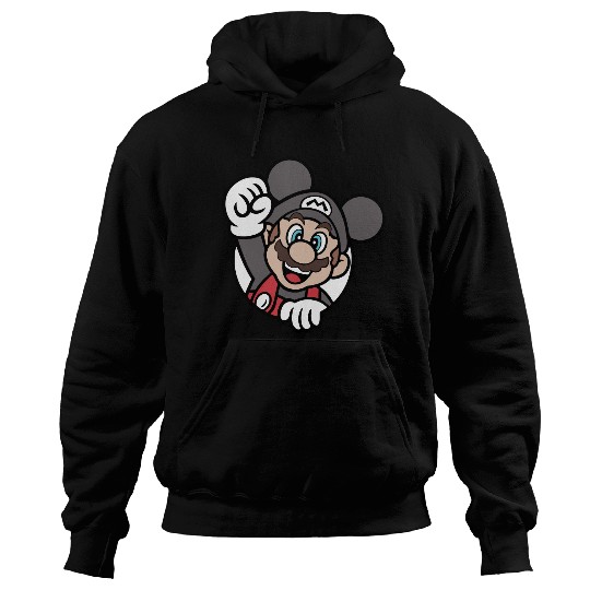 Super Mario - Disney Mickey Mouse color and ears Hoodies