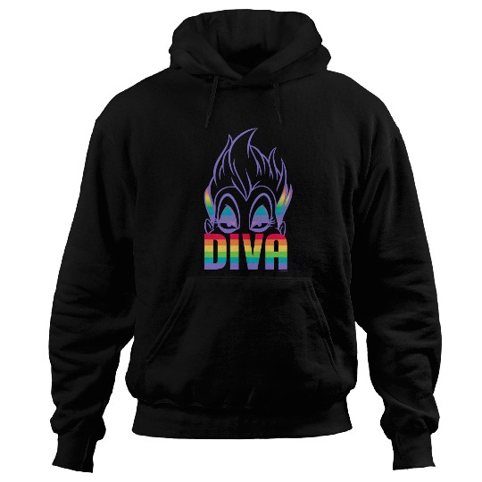 Disney villains ursula diva pride Hoodies