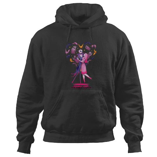 Disney The Nightmare Before Christmas Jack Sally Scary Love Hoodies