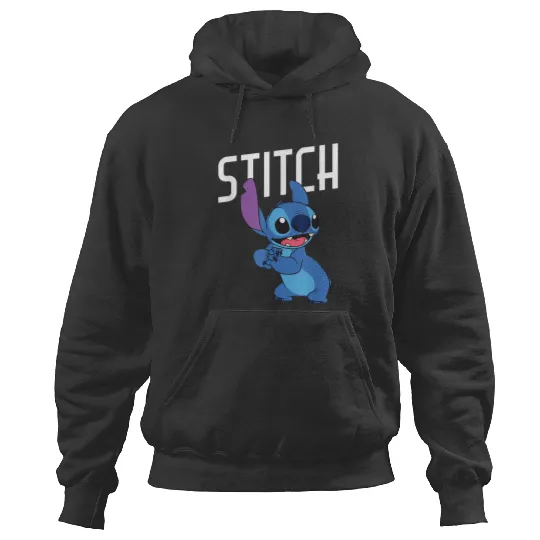 Disney Lilo Stitch Cute Smiling Stitch Big Chest Portrait Hoodies