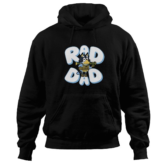 Father Day BlueyDad Rad Dad Hoodies BlueyDad And Bandit Hoodies