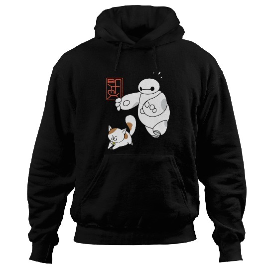Disney Big Hero 6 Baymax Chasing Mochi Cute Shot Hoodies