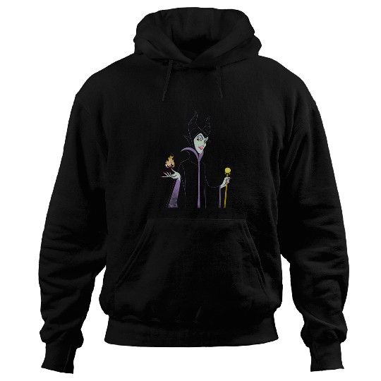 Disney Sleeping Beauty Maleficent Outline Flame Hoodies
