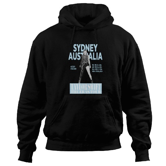 Swift Eras Tour - Sydney, Australia - Light Blue Active Hoodies