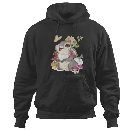 Disney Bambi Thumper Vintage Floral Portrait Hoodies