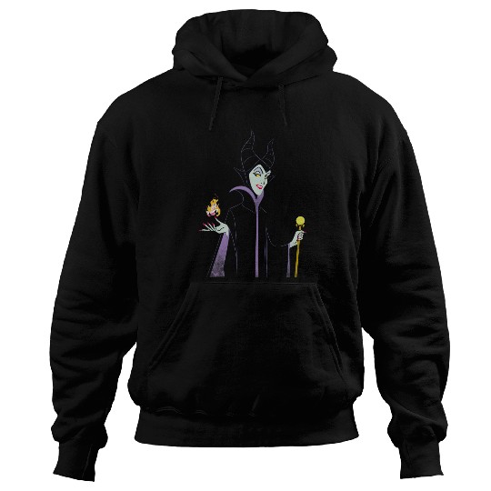 Disney Sleeping Beauty Maleficent Outline Flame Hoodies