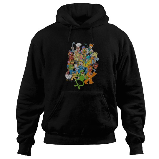Disney The Muppets Main Characters Vintages Group Shot Hoodies