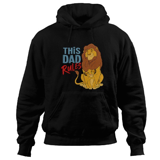 Disney The Lion King Simba and Mufasa This Dad Rules Hoodies