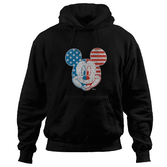 Disney - Mickey Face Stars And Stripes Hoodies