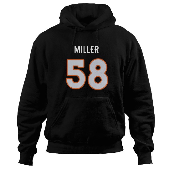 Men's Von Miller Navy Denver Broncos Eligible Receiver Name & Number Big & Tall Hoodies