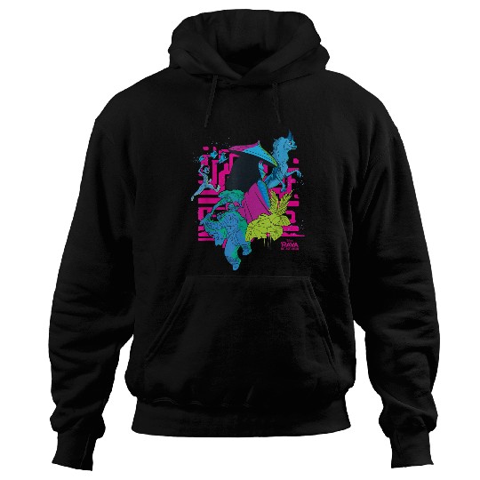 Disneyss Raya And The Last Dragon Character Collage Hoodies