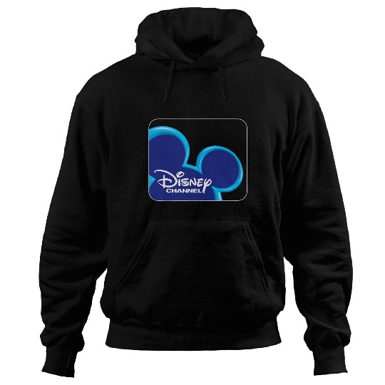 Disney Channel  Mickey Mouse Blue Retro 2000s Logo Hoodies