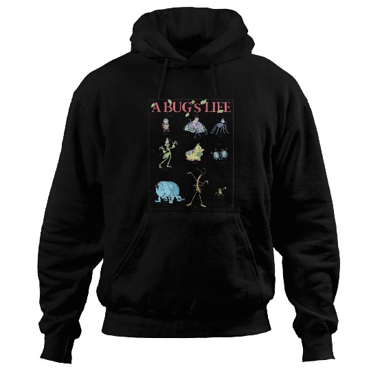 Disney Pixar A Bug's Life Iconic Circus Bugs Characters Logo Hoodies