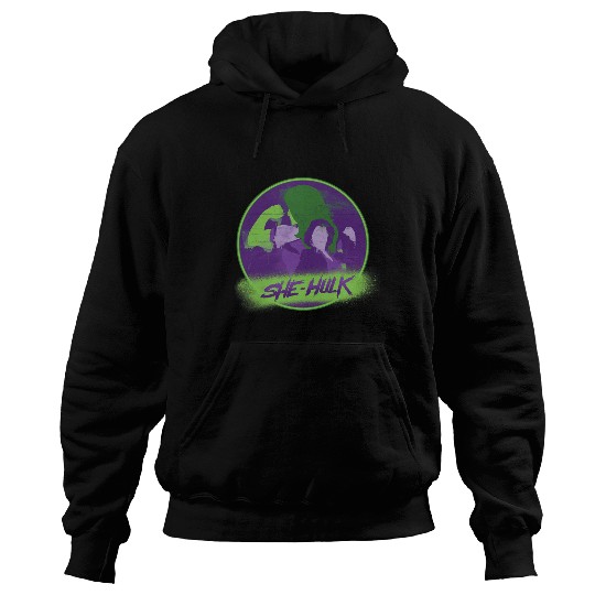 Marvel Studios She-Hulk Disney Plus Spray Paint Hoodies