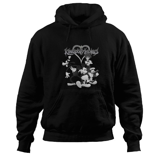 Disney Kingdom Hearts B W Sora Disney Crew Hoodies