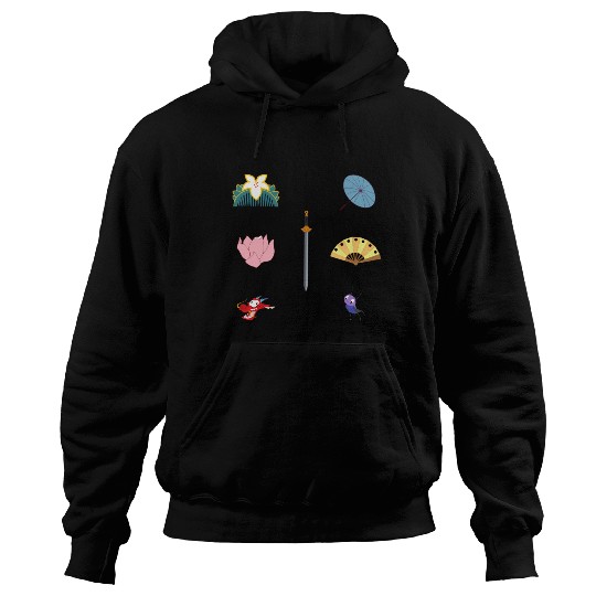 Samurai Warrior  : Disney Mulan Anime Mushu, Mulan and Mushu Hoodies